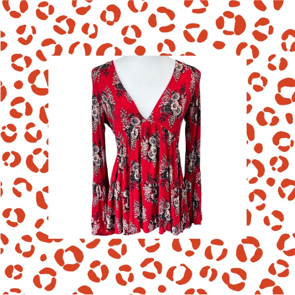 Free People Speak Easy Printed Top